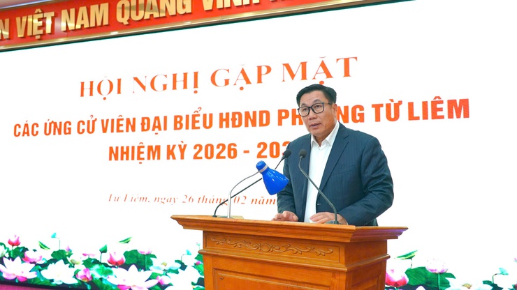 Phường Từ Liêm tổ chức hội nghị gặp mặt người ứng cử đại biểu HĐND phường nhiệm kỳ 2026–2031- Ảnh 2.