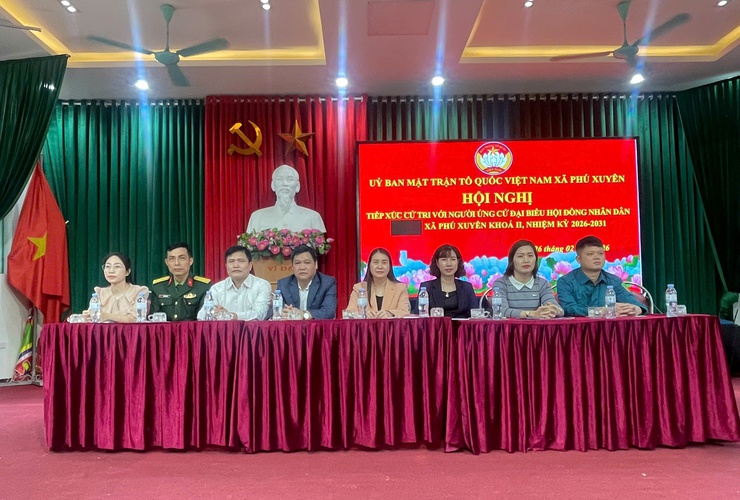 Hội nghị tiếp xúc cử tri với người ứng cử đại biểu HĐND xã tại đơn vị bầu cử số 3- Ảnh 1.