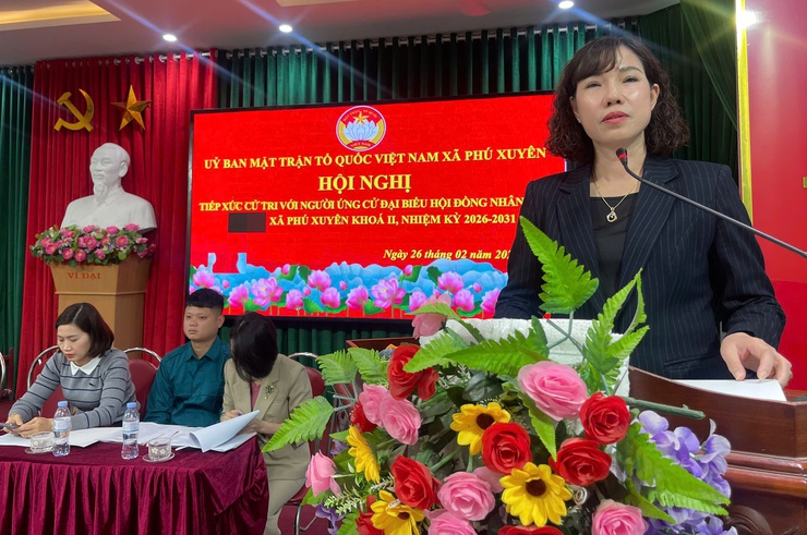 Hội nghị tiếp xúc cử tri với người ứng cử đại biểu HĐND xã tại đơn vị bầu cử số 3- Ảnh 3.