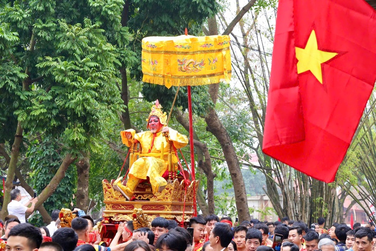 ĐẶC SẮC LỄ RƯỚC VUA GIẢ – ĐIỂM NHẤN NỔI BẬT CỦA LỄ HỘI ĐỀN SÁI, XÃ THƯ LÂM- Ảnh 7.