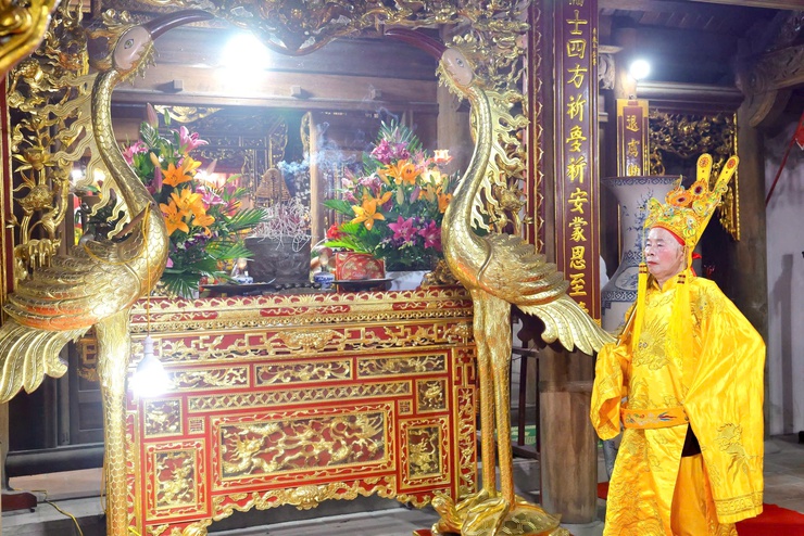 ĐẶC SẮC LỄ RƯỚC VUA GIẢ – ĐIỂM NHẤN NỔI BẬT CỦA LỄ HỘI ĐỀN SÁI, XÃ THƯ LÂM- Ảnh 25.