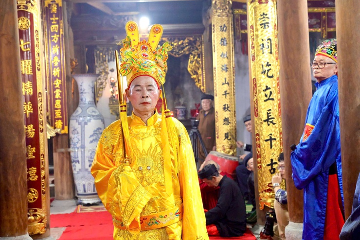 ĐẶC SẮC LỄ RƯỚC VUA GIẢ – ĐIỂM NHẤN NỔI BẬT CỦA LỄ HỘI ĐỀN SÁI, XÃ THƯ LÂM- Ảnh 26.