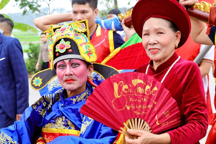 ĐẶC SẮC LỄ RƯỚC VUA GIẢ – ĐIỂM NHẤN NỔI BẬT CỦA LỄ HỘI ĐỀN SÁI, XÃ THƯ LÂM- Ảnh 19.