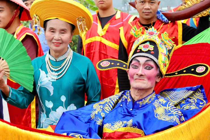 ĐẶC SẮC LỄ RƯỚC VUA GIẢ – ĐIỂM NHẤN NỔI BẬT CỦA LỄ HỘI ĐỀN SÁI, XÃ THƯ LÂM- Ảnh 20.