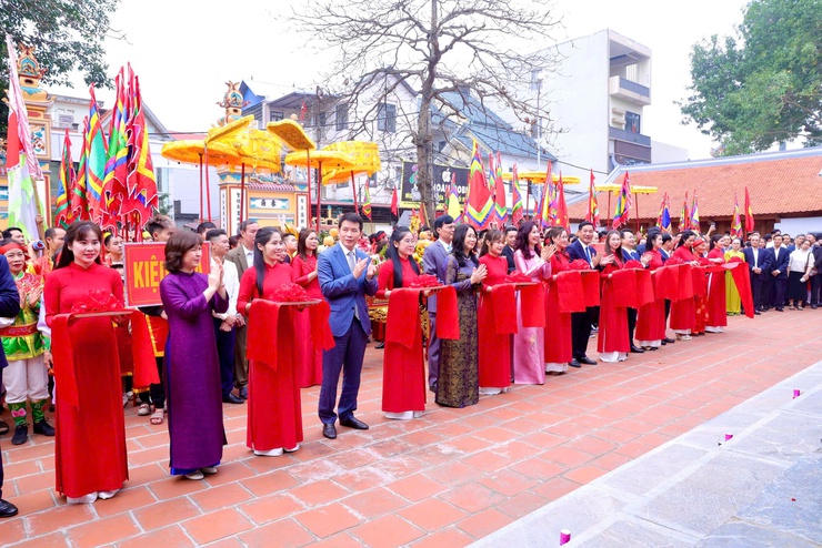 XÃ THƯ LÂM TỔ CHỨC LỄ ĐÓN NHẬN QUYẾT ĐỊNH DI SẢN VĂN HÓA PHI VẬT THỂ QUỐC GIA LỄ HỘI ĐỀN SÁI; KHÁNH THÀNH CÔNG TRÌNH TU BỔ, TÔN TẠO ĐÌNH THỤY LÔI VÀ KHAI MẠC LỄ HỘI ĐỀN SÁI XUÂN BÍNH NGỌ 2026- Ảnh 17.