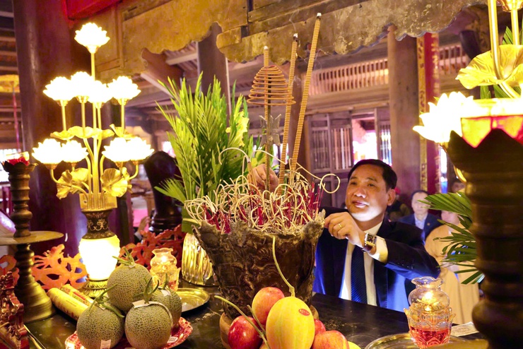 XÃ THƯ LÂM TỔ CHỨC LỄ ĐÓN NHẬN QUYẾT ĐỊNH DI SẢN VĂN HÓA PHI VẬT THỂ QUỐC GIA LỄ HỘI ĐỀN SÁI; KHÁNH THÀNH CÔNG TRÌNH TU BỔ, TÔN TẠO ĐÌNH THỤY LÔI VÀ KHAI MẠC LỄ HỘI ĐỀN SÁI XUÂN BÍNH NGỌ 2026- Ảnh 19.