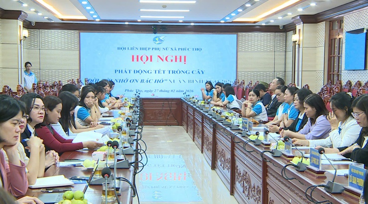 Cụm thi đua số 10 Hội LHPN TP Hà Nội hưởng ứng Tết trồng cây tại xã Phúc Thọ- Ảnh 5.