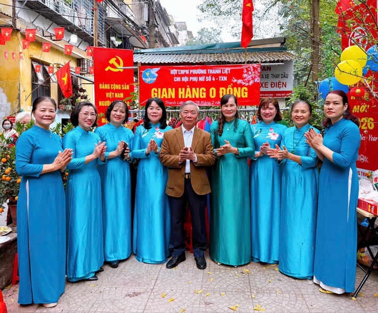 Tổ dân phố số 4, Thanh Xuân Nam rộn ràng Hội hoa mừng Đảng, mừng Xuân- Ảnh 10.