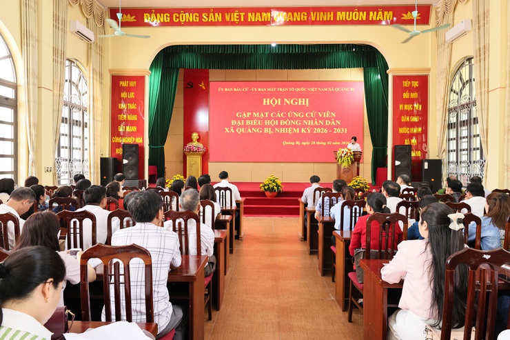 Uỷ ban bầu cử - Uỷ ban MTTQ Việt Nam xã Quảng Bị tổ chức Hội nghị gặp mặt các ứng cử viên đại biểu HĐND xã nhiệm kỳ 2026- 2031- Ảnh 3.