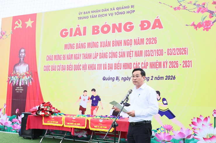 Xã Quảng Bị: sôi nổi Giải bóng đá mừng Đảng, mừng Xuân Bính Ngọ năm 2026- Ảnh 1.