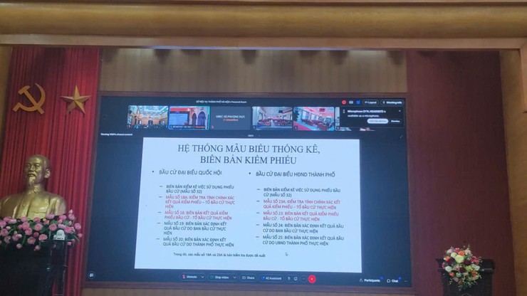 Phường Tây Hồ nghiêm túc tham dự tập huấn nghiệp vụ công tác bầu cử đối với Tổ bầu cử ĐBQH khoá XVI và đại biểu HĐND các cấp, nhiệm kỳ 2026 – 2031.- Ảnh 3.