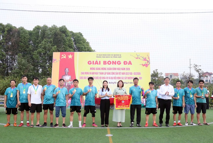 Xã Quảng Bị: sôi nổi Giải bóng đá mừng Đảng, mừng Xuân Bính Ngọ năm 2026- Ảnh 13.