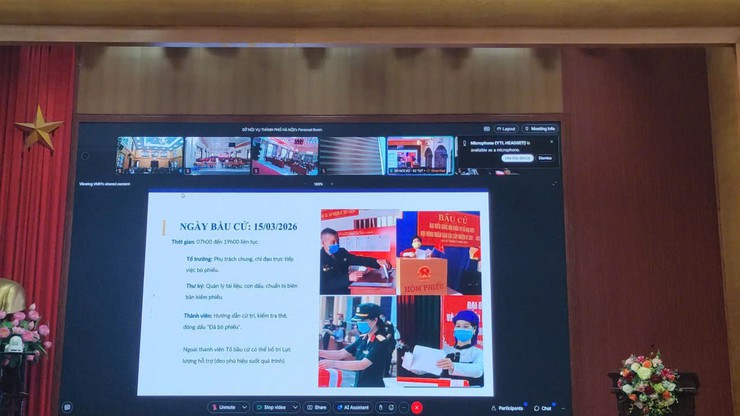 Phường Tây Hồ nghiêm túc tham dự tập huấn nghiệp vụ công tác bầu cử đối với Tổ bầu cử ĐBQH khoá XVI và đại biểu HĐND các cấp, nhiệm kỳ 2026 – 2031.- Ảnh 2.