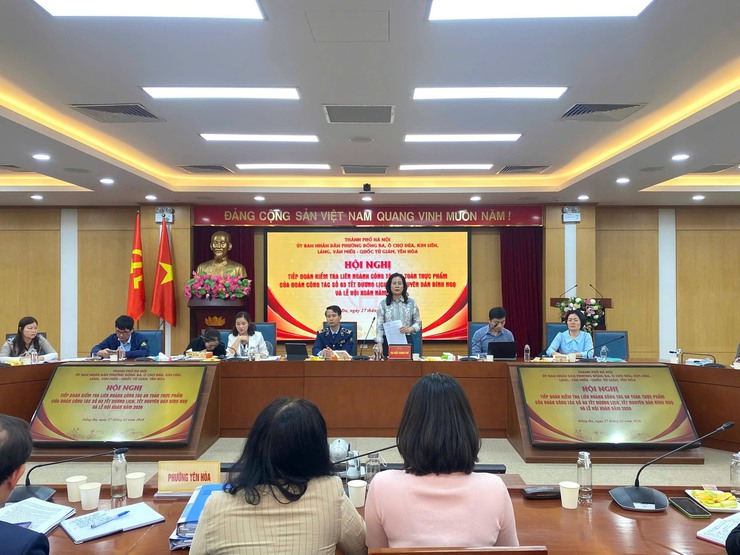 Phường Ô Chợ Dừa tiếp Đoàn kiểm tra liên ngành số 03 Thành phố về công tác ATTP- Ảnh 3.