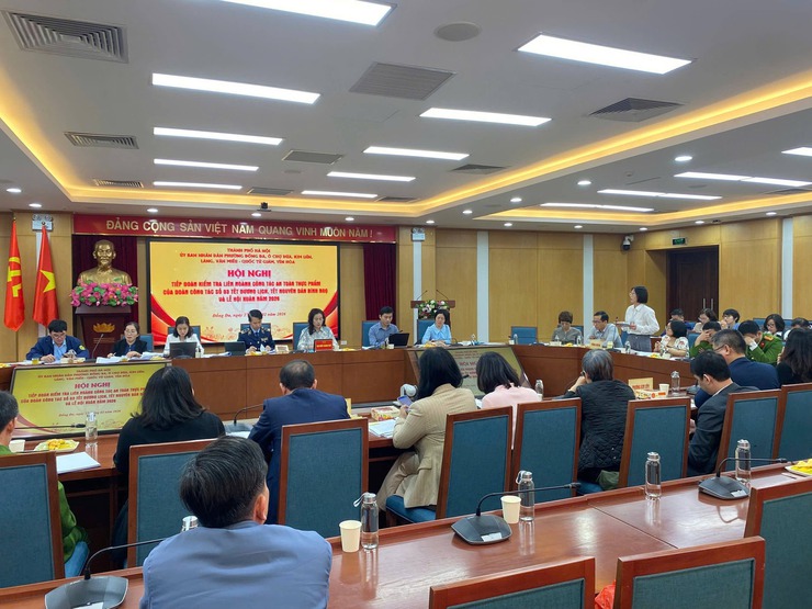 Phường Ô Chợ Dừa tiếp Đoàn kiểm tra liên ngành số 03 Thành phố về công tác ATTP- Ảnh 1.