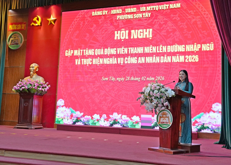 PHƯỜNG SƠN TÂY GẶP MẶT, ĐỘNG VIÊN CÔNG DÂN LÊN ĐƯỜNG NHẬP NGŨ- Ảnh 1.