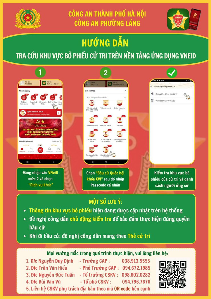 KIỂM TRA THÔNG TIN ĐIỂM BẦU CỬ TRÊN ỨNG DỤNG VNeID- Ảnh 2.