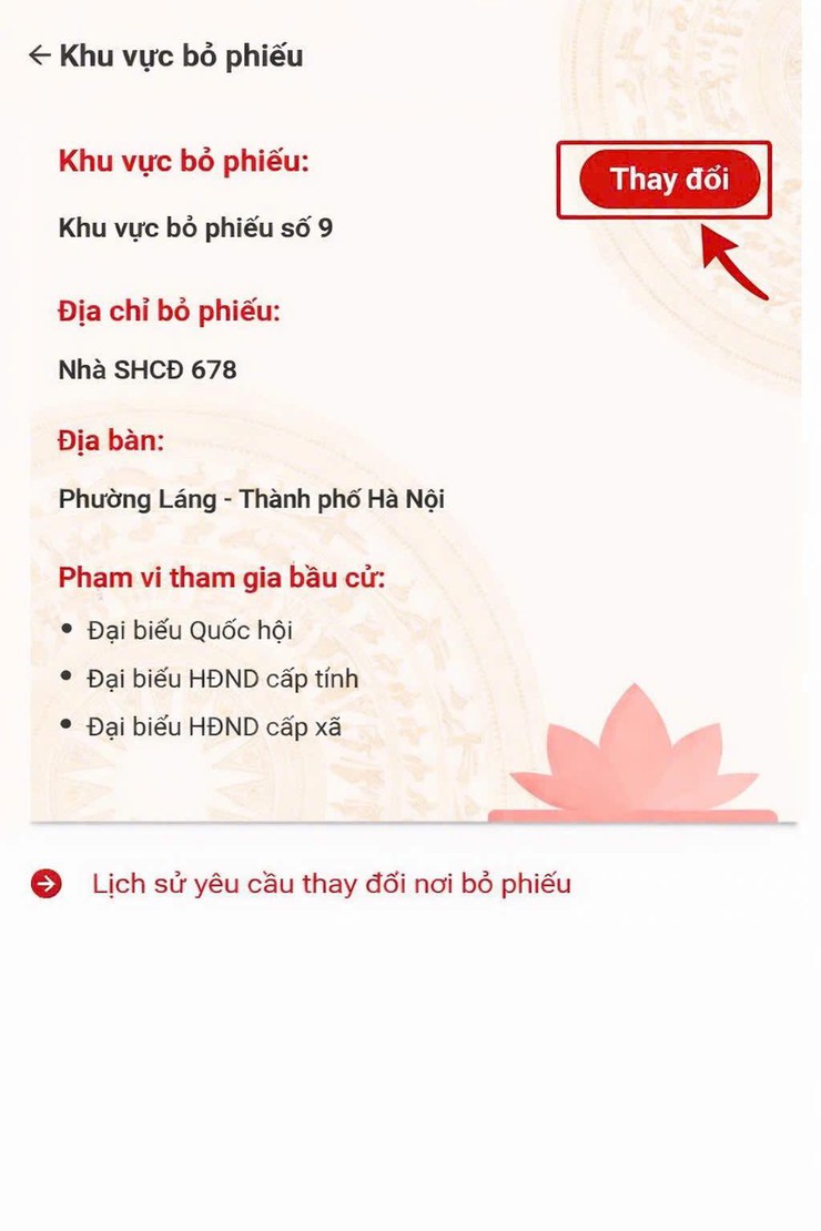 KIỂM TRA THÔNG TIN ĐIỂM BẦU CỬ TRÊN ỨNG DỤNG VNeID- Ảnh 5.
