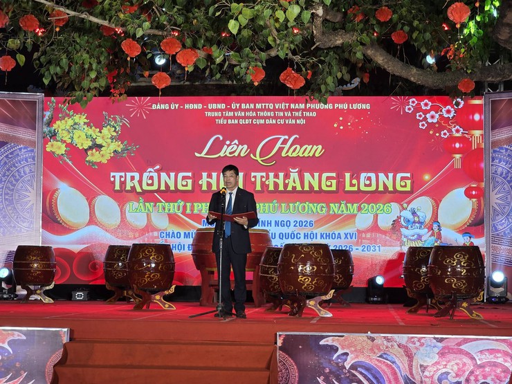 Tưng bừng Liên hoan trống hội Thăng Long phường Phú Lương lần thứ I năm 2026- Ảnh 2.