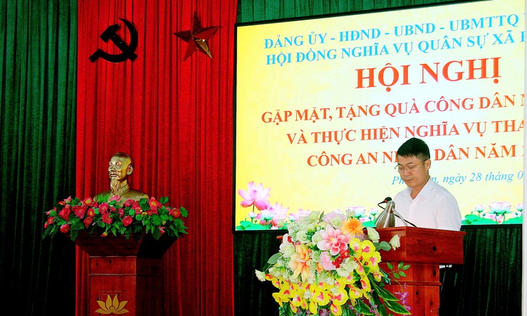 Xã Phúc Sơn tổ chức Hội nghị gặp mặt công dân nhập ngũ và thực hiện nghĩa vụ tham gia Công an nhân dân năm 2026- Ảnh 2.