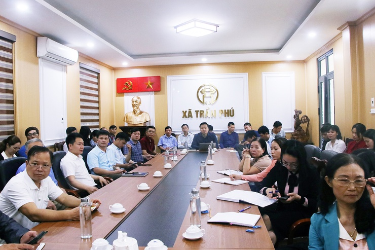 Xã Trần Phú tham gia tập huấn nghiệp vụ công tác bầu cử do Uỷ ban bầu cử thành phố Hà Nội tổ chức- Ảnh 1.