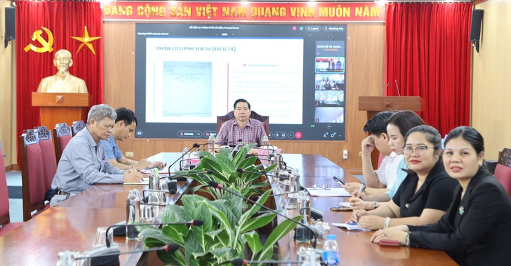 Xã Quang Minh tập huấn công tác bầu cử cho gần 800 cán bộ, bảo đảm chuẩn bị chu đáo cho ngày hội toàn dân- Ảnh 1.