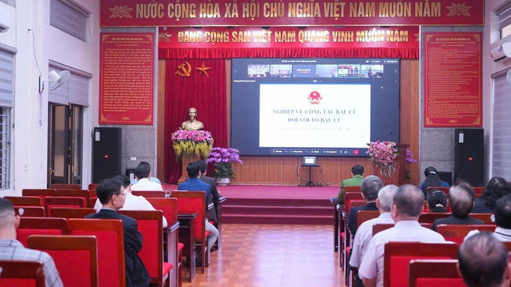 Hội nghị trực tuyến hướng dẫn nghiệp vụ và quán triệt các nội dung về công tác bầu cử đại biểu Quốc hội khóa XVI và đại biểu HĐND các cấp nhiệm kỳ 2026 – 2031- Ảnh 4.