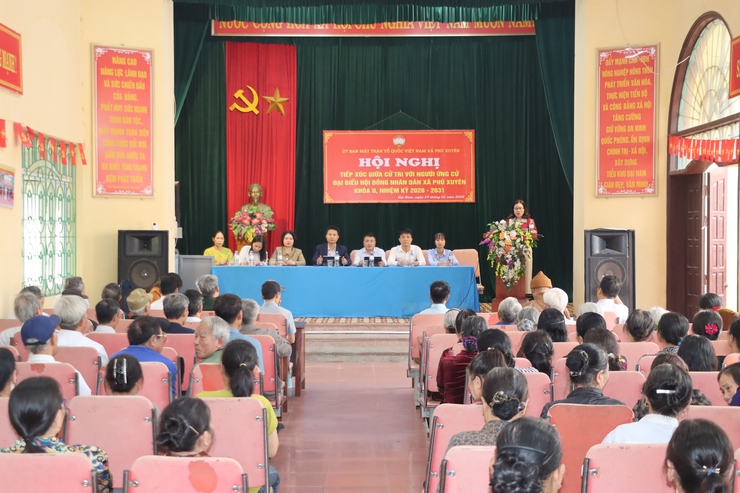 Đơn vị bầu cử số 1 tiếp xúc cử tri tại thôn Mỹ Lâm và thôn Đại Nam- Ảnh 4.