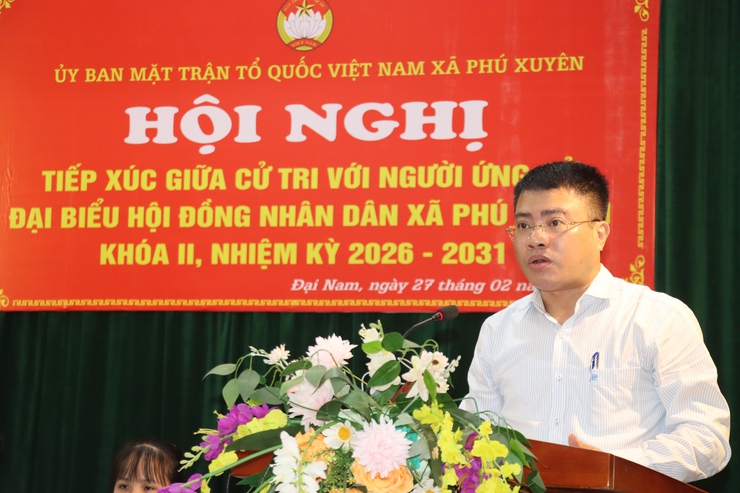 Đơn vị bầu cử số 1 tiếp xúc cử tri tại thôn Mỹ Lâm và thôn Đại Nam- Ảnh 7.