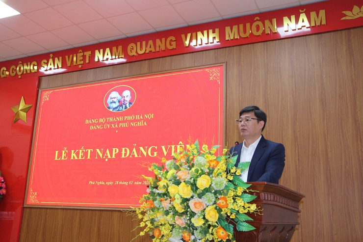 Xã Phú Nghĩa tổ chức Lễ kết nạp đảng viên cho tân binh lên đường nhập ngũ năm 2026- Ảnh 10.