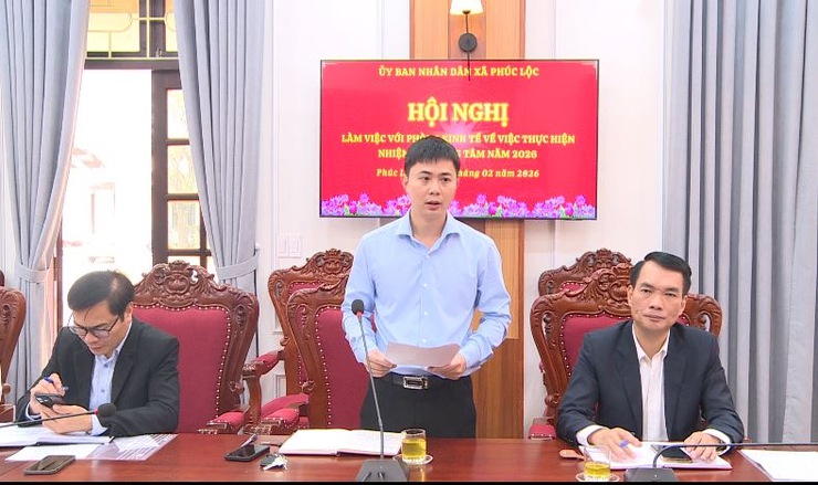 UBND xã tổ chức Hội nghị làm việc với phòng Kinh tế về việc thực hiện nhiệm vụ trọng tâm năm 2026- Ảnh 4.