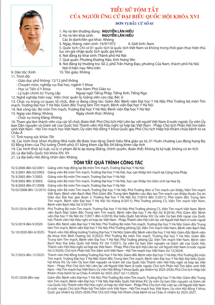 Niêm yết công khai danh sách chính thức và tiểu sử tóm tắt những người ứng cử Đại biểu Quốc hội khóa XVI ở đơn vị bầu cử số 03- Ảnh 5.