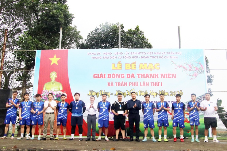 Bế mạc giải bóng đá thanh niên lần thứ I “Mừng Đảng Mừng Xuân” Bính Ngọ 2026- Ảnh 6.