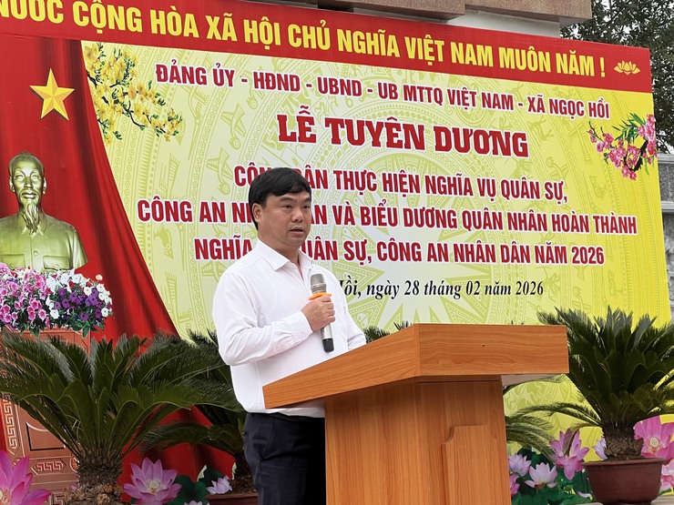 Lễ tuyên dương công dân thực hiện nghĩa vụ Quân sự, Công an nhân dân và biểu dương quân nhân hoàn thành nghĩa vụ năm 2026: Sự tiếp nối truyền thống và khẳng định trách nhiệm công dân- Ảnh 4.