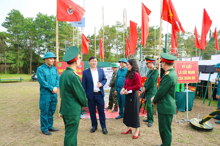 Ban Chỉ huy Quân sự xã Phú Nghĩa tham gia Lễ ra quân huấn luyện năm 2026- Ảnh 13.