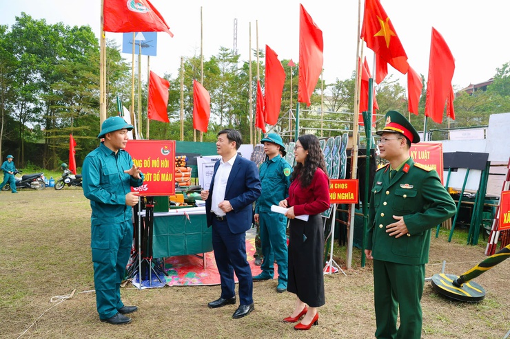 Ban Chỉ huy Quân sự xã Phú Nghĩa tham gia Lễ ra quân huấn luyện năm 2026- Ảnh 14.