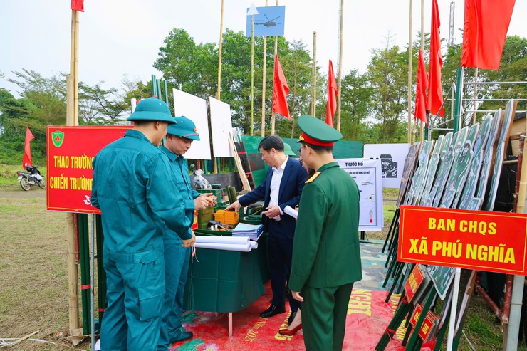 Ban Chỉ huy Quân sự xã Phú Nghĩa tham gia Lễ ra quân huấn luyện năm 2026- Ảnh 16.