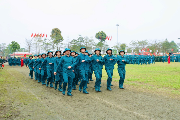 Ban Chỉ huy Quân sự xã Phú Nghĩa tham gia Lễ ra quân huấn luyện năm 2026- Ảnh 11.