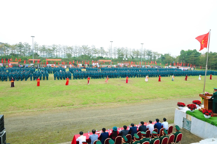 Ban Chỉ huy Quân sự xã Phú Nghĩa tham gia Lễ ra quân huấn luyện năm 2026- Ảnh 6.