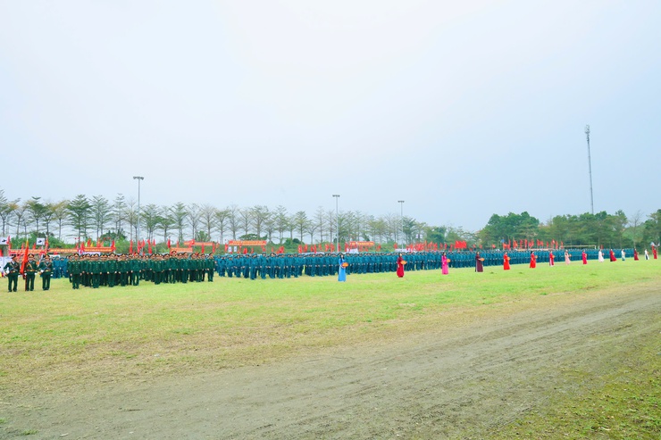 Ban Chỉ huy Quân sự xã Phú Nghĩa tham gia Lễ ra quân huấn luyện năm 2026- Ảnh 4.