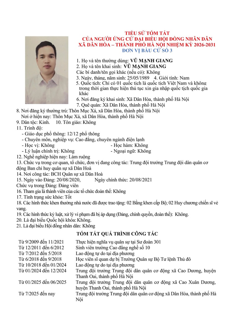 DANH SÁCH TRÍCH NGANG và TIỂU SỬ TÓM TẮT- Ảnh 2.