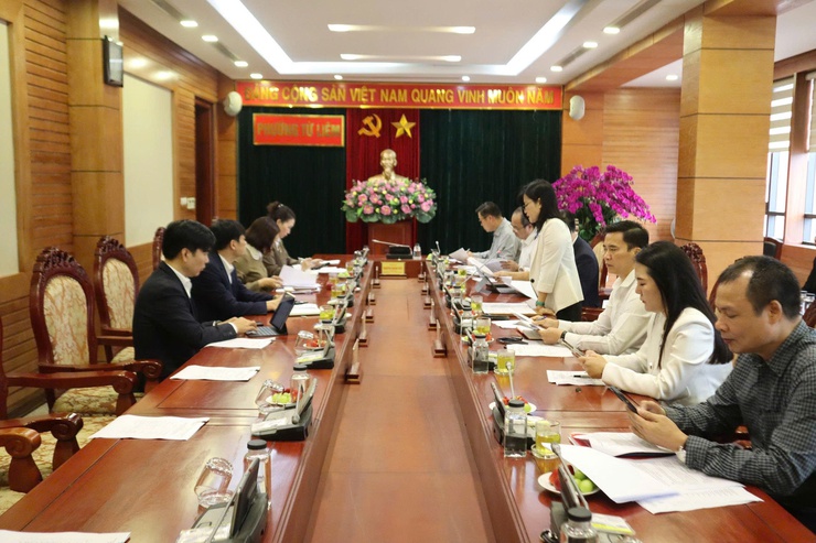 Họp triển khai nhiệm vụ của Ban bầu cử đại biểu Quốc hội khóa XVI ở Đơn vị bầu cử đại biểu Quốc hội số 4 của Thành phố Hà Nội- Ảnh 1.