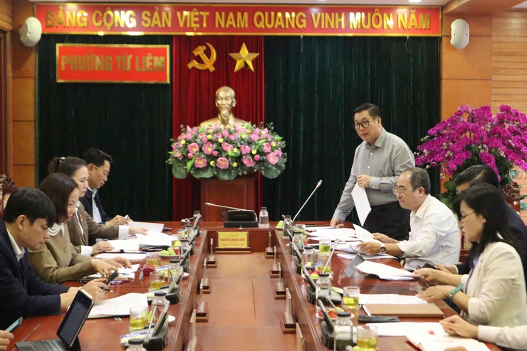 Họp triển khai nhiệm vụ của Ban bầu cử đại biểu Quốc hội khóa XVI ở Đơn vị bầu cử đại biểu Quốc hội số 4 của Thành phố Hà Nội- Ảnh 2.