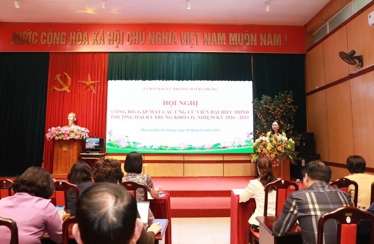 Phường Hai Bà Trưng: Tổ chức Hội nghị công bố, gặp mặt các ứng cử viên đại biểu HĐND phường khóa II, nhiệm kỳ 2026 - 2031- Ảnh 10.