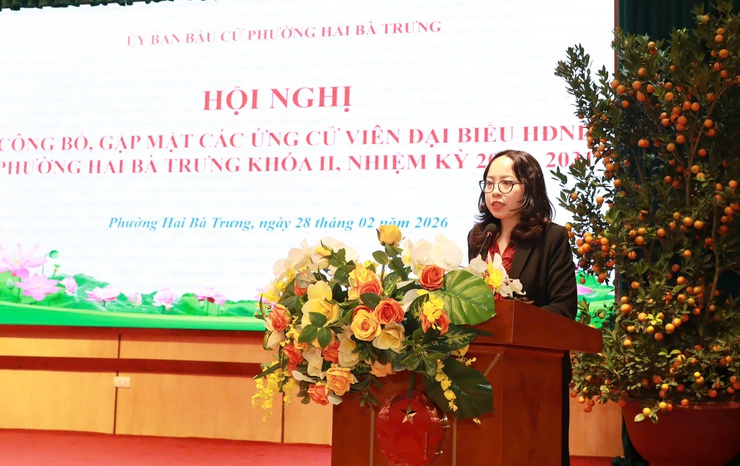Phường Hai Bà Trưng: Tổ chức Hội nghị công bố, gặp mặt các ứng cử viên đại biểu HĐND phường khóa II, nhiệm kỳ 2026 - 2031- Ảnh 14.