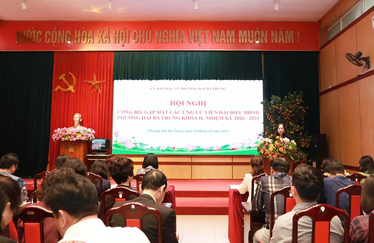 Phường Hai Bà Trưng: Tổ chức Hội nghị công bố, gặp mặt các ứng cử viên đại biểu HĐND phường khóa II, nhiệm kỳ 2026 - 2031- Ảnh 13.