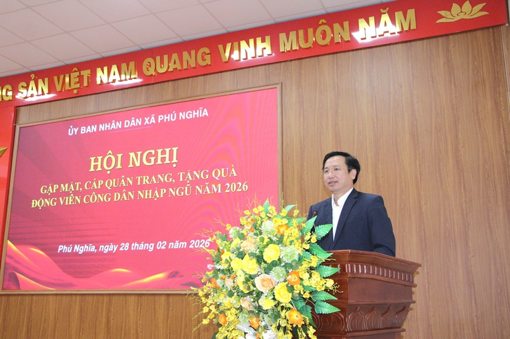 Xã Phú Nghĩa: Tổ chức gặp mặt, cấp phát quân trang, tặng quà động viên công dân nhập ngũ năm 2026- Ảnh 18.