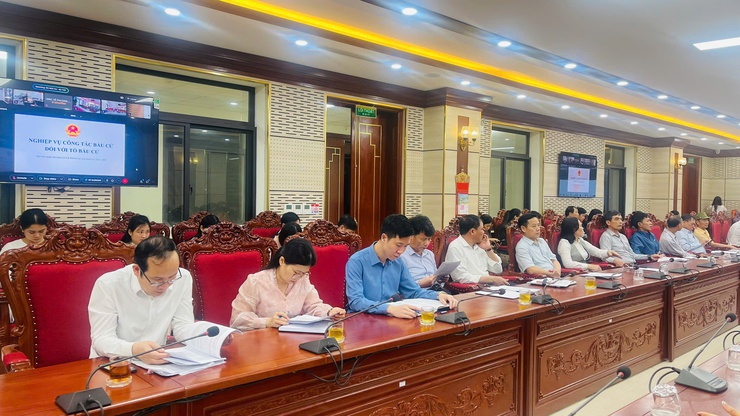 Tập huấn nghiệp vụ công tác bầu cử đại biểu Quốc hội khóa XVI và đại biểu HĐND các cấp- Ảnh 2.