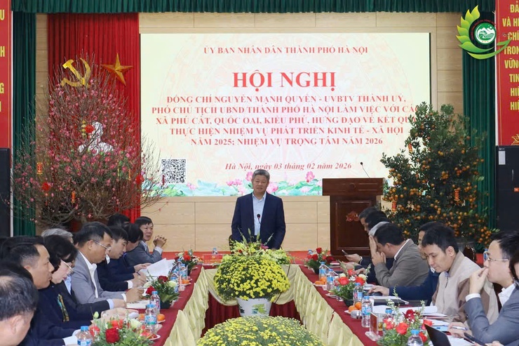 Phó Chủ tịch UBND TP Hà Nội Nguyễn Mạnh Quyền làm việc với 4 xã Quốc Oai, Phú Cát, Kiều Phú và Hưng Đạo- Ảnh 8.