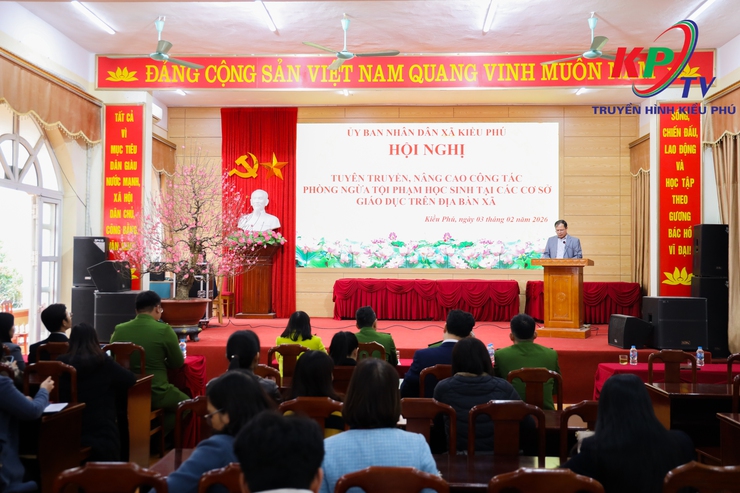 UBND XÃ TỔ CHỨC HỘI NGHỊ TUYÊN TRUYỀN, NÂNG CAO CÔNG TÁC PHÒNG NGỪA TỘI PHẠM HỌC SINH TRÊN ĐỊA BÀN- Ảnh 2.